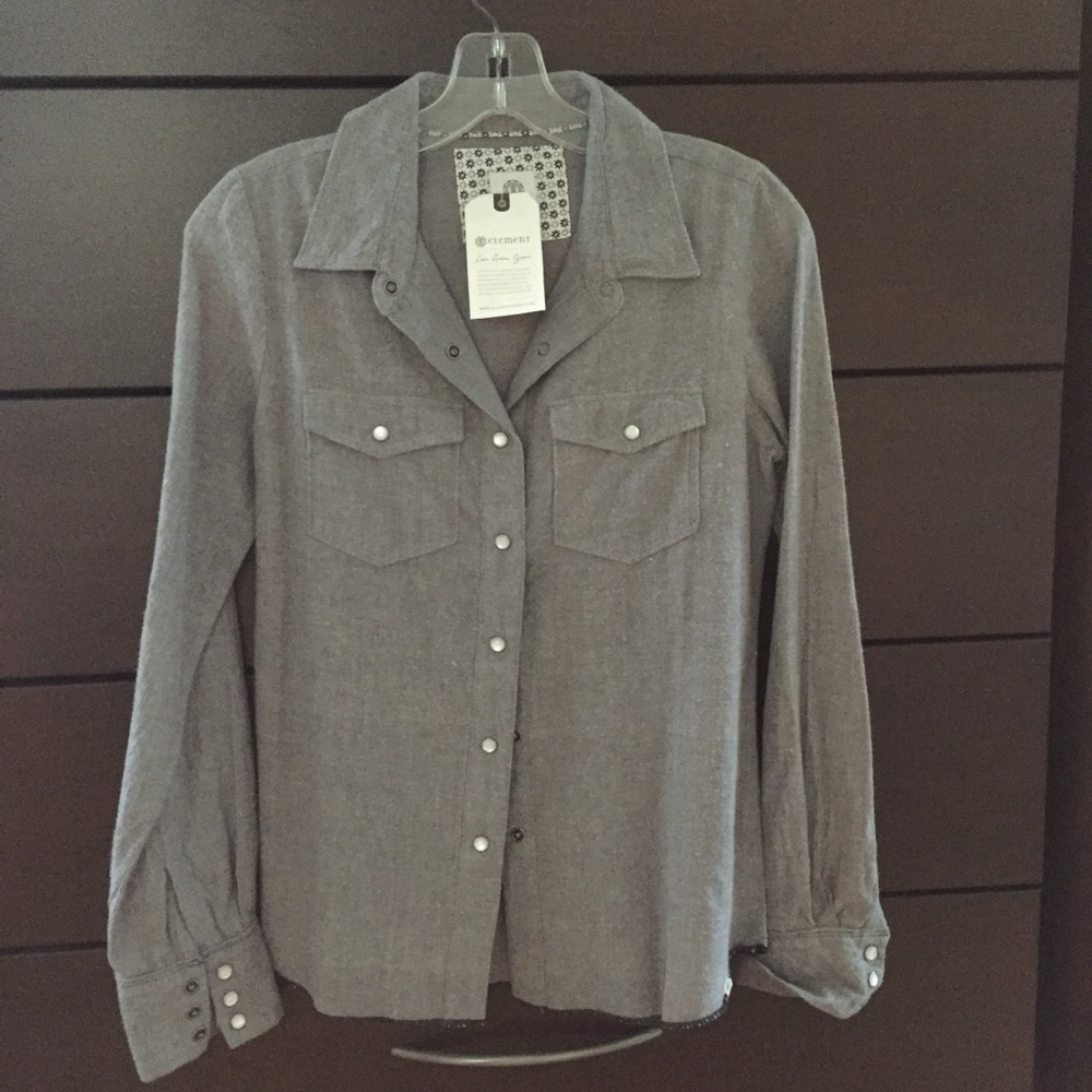 SOLD!  NWT Element Button Front Shirt